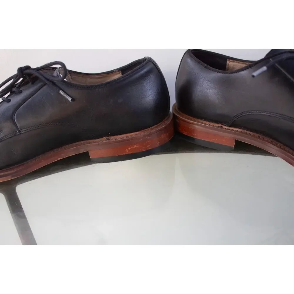 BANANA REPUBLIC‎ Ortholite Italian Leather Black Dress Oxfords Shoes Mens Sz 10